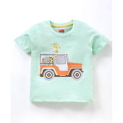 Babyhug Half Sleeves T-Shirts Multi Print Pack of 7 - Multicolor
