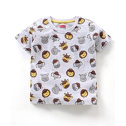 Babyhug Half Sleeves T-Shirts Multi Print Pack of 7 - Multicolor