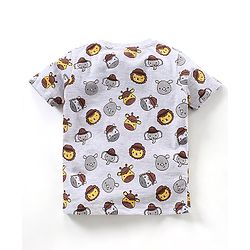 Babyhug Half Sleeves T-Shirts Multi Print Pack of 7 - Multicolor