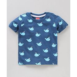 Babyhug Half Sleeves T-Shirts Dolphin Print Pack of 3 - Multicolor