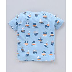 Babyhug Half Sleeves T-Shirts Multi Print Pack Of 3 - Multicolor