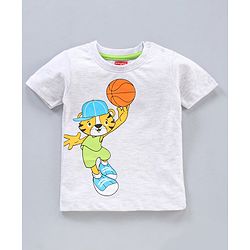 Babyhug Half Sleeves Cotton T-Shirts Placement Print Pack of 3- Multicolor