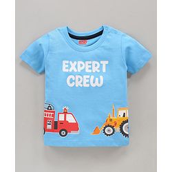 Babyhug Cotton Half Sleeves T-Shirt Printed Pack of 3 - Red White Blue