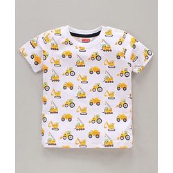 Babyhug Cotton Half Sleeves T-Shirt Printed Pack of 3 - Red White Blue