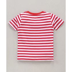 Babyhug Cotton Half Sleeves T-Shirt Printed Pack of 3 - Red White Blue