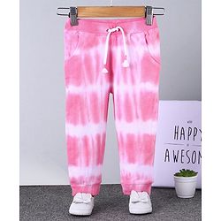 Babyhug Full Length Lounge Pants - Pink