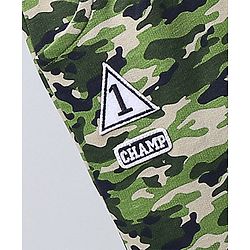 Babyhug Full Length Knit Lounge Pants Camouflage Print - Green