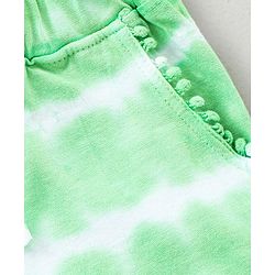 Babyhug Cotton Printed Shorts - Green