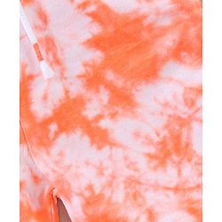 Babyhug Knee Length Shorts California Tie and Die Print - Orange