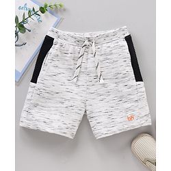 Babyhug Slub Knit Shorts - White