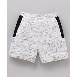 Babyhug Slub Knit Shorts - White