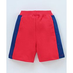 Babyhug Cotton Shorts Text Print - Red