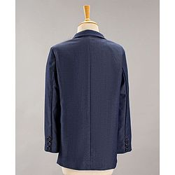 Babyhug Full Sleeves Party Suit With Bow - Blue