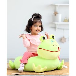 Babyhug Frog Shaped Soft Seat - Green