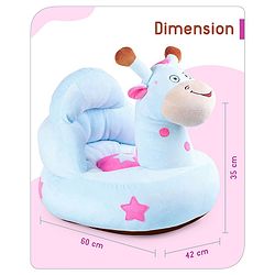 Babyhug Giraffe Shaped Soft Seat - Blue