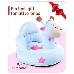 Babyhug Giraffe Shaped Soft Seat - Blue
