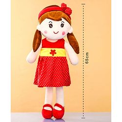 Babyhug Premium Elle Candy Doll | Cuddle and Huggable Soft Toy with Removable and  Washable Dress | Plush Toy Safe and Fun Gift for Kids | BIS Certified | Spark Imaginative Play | Red-Height 65 cm