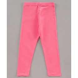 Babyhug Full Length Leggings Pack of 3 Floral Print - Pink Green