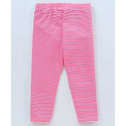 Babyhug Full Length Cotton Leggings Printed and Solid Pack of 3- Multicolor