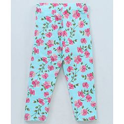 Babyhug Full Length Cotton Leggings Printed and Solid Pack of 3- Multicolor