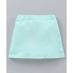 Babyhug Knee Length Skirt Flamingo Print - Blue
