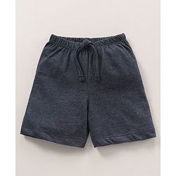 Babyhug Cotton Shorts Solid & Dinosaur Print Pack of 2 - Navy White