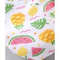 Babyhug 100% Cotton Mittens & Booties Set Fruits Print - Yellow