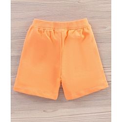 Babyhug Half Sleeves T-Shirt and Knee Length Bottomwear Text Print - Blue Orange