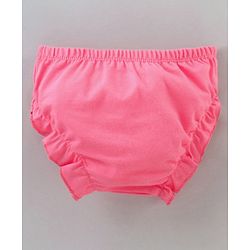 Babyhug Cotton Panties Printed Pack of 3 - Pink Yellow