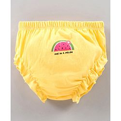 Babyhug Cotton Panties Printed Pack of 3 - Pink Yellow