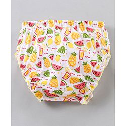 Babyhug Cotton Panties Printed Pack of 3 - Pink Yellow