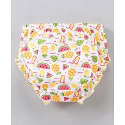 Babyhug Cotton Panties Printed Pack of 3 - Pink Yellow