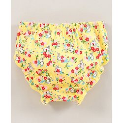 Babyhug Bloomers Multi Print Pack Of 3 - Pink Yellow
