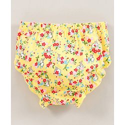 Babyhug Bloomers Multi Print Pack Of 3 - Pink Yellow