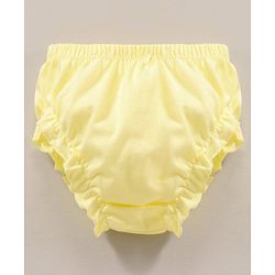 Babyhug Cotton Solid Bloomer Pack Of 3 - Pink Blue & Yellow