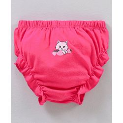 Babyhug Cotton Bloomers Strawberry Printed Pack of 3 - Pink & Yellow