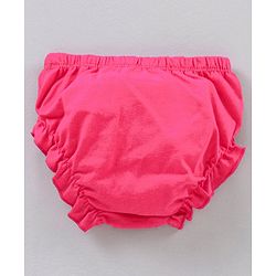 Babyhug Cotton Bloomers Strawberry Printed Pack of 3 - Pink & Yellow