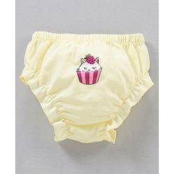 Babyhug Cotton Bloomers Strawberry Printed Pack of 3 - Pink & Yellow