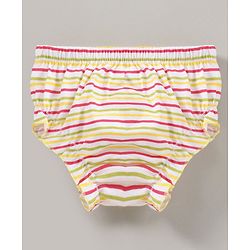 Babyhug Cotton Panties Butterfly Printed & Striped Pack Of 3 - Multicolour