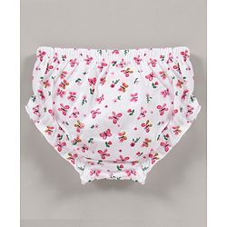 Babyhug Cotton Panties Butterfly Printed & Striped Pack Of 3 - Multicolour
