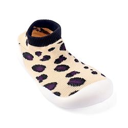 Cute Walk by Babyhug Ankle Length Non Terry Sock Shoes - Pink Black