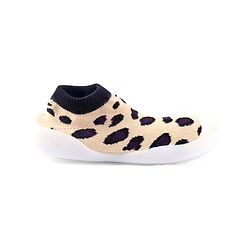 Cute Walk by Babyhug Ankle Length Non Terry Sock Shoes - Pink Black