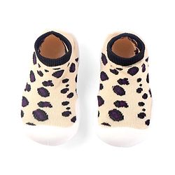 Cute Walk by Babyhug Ankle Length Non Terry Sock Shoes - Pink Black
