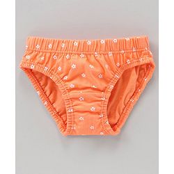 Babyhug 100% Cotton Panties Floral Print Pack of 7 - Multicolour