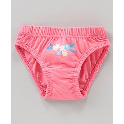 Babyhug 100% Cotton Panties Floral Print Pack of 7 - Multicolour