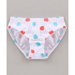 Babyhug Cotton Knit Printed Panties Pack Of 3 - Multicolour