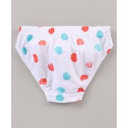 Babyhug Cotton Knit Printed Panties Pack Of 3 - Multicolour