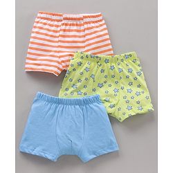 Babyhug 100% Cotton Briefs Star Print Pack of 3 - Multicolor