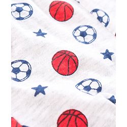 Babyhug 100% Cotton Briefs Balls And Stripe Print Pack Of 3 - Orange White