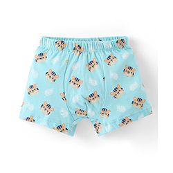 Babyhug 100% Cotton Briefs Set Printed Pack of 3 - Blue Yellow